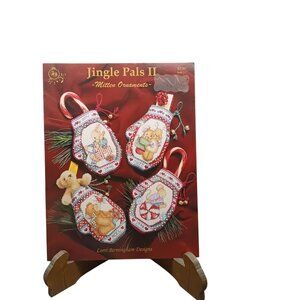 Jingle Pals II Mitten Ornaments Cross-Stitch Pattern By Lorri Birmingham Designs